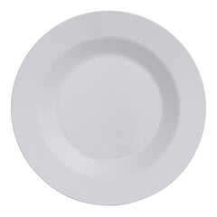 Neplīstoši šķīvji WHITE PLATE 27cm, 12 gab. cena un informācija | Trauki, šķīvji, pusdienu servīzes | 220.lv