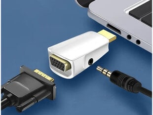 HDMI uz VGA adapteris cena un informācija | Adapteri un USB centrmezgli | 220.lv