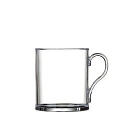 Plastmasas tējas krūzes CLEAR MUG 340ml, 4 gab. cena un informācija | Glāzes, krūzes, karafes | 220.lv