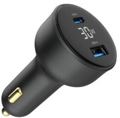 Auto lādētājs Gembird 2-port USB Car Fast Charger 30W Black cena un informācija | Lādētāji un adapteri | 220.lv