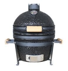 Grils Kamado Euroliux E-16M BBQ, 45x48x49 cm, melns cena un informācija | Grili | 220.lv