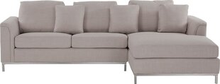 Stūra dīvāns Beliani Oslo, smilšu krāsas cena un informācija | Stūra dīvāni | 220.lv