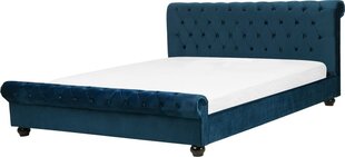 Кровать Beliani Avallon, 180x200 см, синяя цена и информация | Кровати | 220.lv