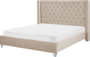Кровать Beliani Lubbon, 180x200 см, песочного цвета цена и информация | Кровати | 220.lv