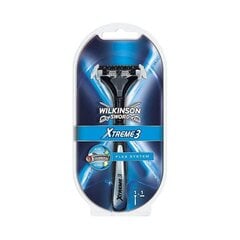 Wilkinson Sword Skuveklis vīriešiem + 1 rezerves galviņa Xtreme3 sistēma cena un informācija | Skūšanās piederumi, kosmētika | 220.lv