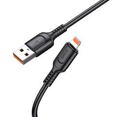 KAKUSIGA KSC-805 USB-A -> Lightning кабель для зарядки 15 Вт | 2,4 А | 100 см черный цена и информация | Кабели и провода | 220.lv