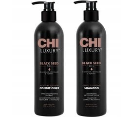 CHI Luxury Shampoo + Conditioner 2x739ml liels komplekts cena un informācija | Matu kondicionieri, balzāmi | 220.lv