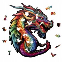 LARGE DRAGON WOOD PUZZZLE 140 шт DRAPPING DRAGON L цена и информация | Пазлы | 220.lv