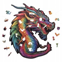 LARGE DRAGON WOOD PUZZZLE 490 деталей сложная головоломка XXL цена и информация | Пазлы | 220.lv