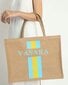 Videi draudzīgi džutas maisiņi ar VASARA apdruku цена и информация | Sieviešu somas | 220.lv