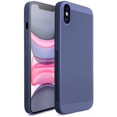 Чехол iPhone X, iPhone XS с вентиляционным дизайном Moozy VentiGuard Case, синий цена и информация | Чехлы для телефонов | 220.lv