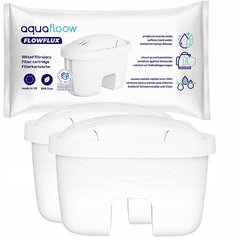 Aquafloow FlowFlux ūdens filtra kasetne Laica filtra krūzei - 2 gab. cena un informācija | Ūdens filtri | 220.lv