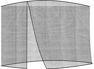 Садовая сетка для зонтов от комаров Malatec 3м - черная цена и информация | Москитные сетки | 220.lv