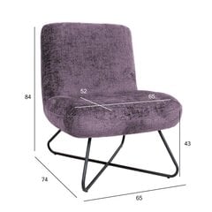 Krēsls Farica, violeta cena un informācija | Atpūtas krēsli | 220.lv