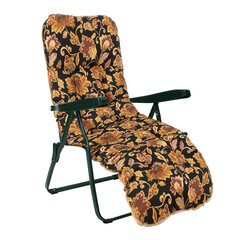 Gulta Home4you Baden-baden, 165x57x100 cm, brūna cena un informācija | Sauļošanās krēsli | 220.lv