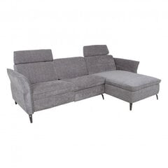 Stūra dīvāns Home4You Dayton RC, 286x94/157x100cm, pelēks cena un informācija | Stūra dīvāni | 220.lv