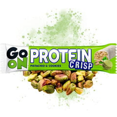 Proteīna batoniņš Go On Protein Crisp Pistachio&Cookies, 24 x 45 g cena un informācija | Batoniņi | 220.lv