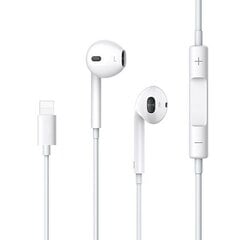 USAMS Słuchawki stereo EP-24 lightning iPhone 7|8|X|XS|XS Max|XR biały|white HSEP2401 цена и информация | Наушники | 220.lv