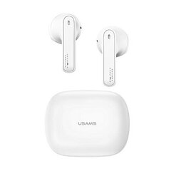 USAMS Słuchawki Bluetooth 5.0 TWS SM series bezprzewodowe biały|white BHUSM01 (US-SM001) цена и информация | Наушники | 220.lv