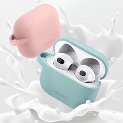 USAMS Etui ochronne do AirPods 3 silicon różowy|pink BH741AP03 (US-BH741) цена и информация | Аксессуары для наушников | 220.lv