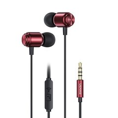 USAMS Słuchawki stereo EP-44 jack 3.5mm czerwony|red HSEP4402 (US-SJ548) цена и информация | Наушники | 220.lv