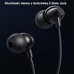 USAMS Słuchawki stereo EP-47 3.5mm biały|white 1,2m HSEP4702 (US-SJ594) цена и информация | Наушники | 220.lv