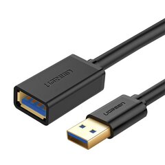 Cable USB 3.0 UGREEN 10368B, male, 1m (black) цена и информация | Адаптеры и USB разветвители | 220.lv