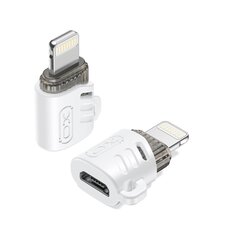 XO adapter NB256F microUSB - Lightning white цена и информация | Адаптеры и USB разветвители | 220.lv