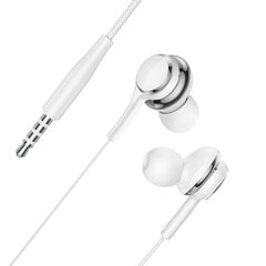 WIWU wired earphones EB310 jack 3,5mm white цена и информация | Наушники | 220.lv