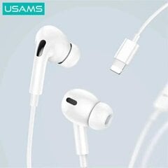 USAMS Słuchawki stereo EP-41 MAX lightning biały|white SJ621MHS01 (US-SJ621) цена и информация | Наушники | 220.lv