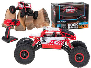 Радиоуправляемая машинка Rock Crawler HB 2,4 ГГц 1:18 красная  MaxDrive цена и информация | Игрушки для мальчиков | 220.lv