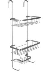 Полочка для душа подвесная Малатек - серебро цена и информация | Аксессуары для ванной комнаты | 220.lv