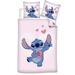 Lilo & Stitch Segas pārvalks 2-pusējs - Sirds cena un informācija | Bērnu gultas veļa | 220.lv