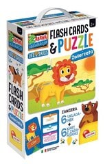 Liciani: Carotina - jautri un izglītības puzzle disks un flashcards: dzīvnieki cena un informācija | Puzles, 3D puzles | 220.lv