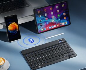 BLUETOOTH WIRELELESS tastatūra SAMSUNG APPLE LENOVO XIAOMI HUAWEI cena un informācija | Citi aksesuāri planšetēm un e-grāmatām | 220.lv