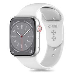 СИЛИКОНОВЫЕ ЧАСЫ APPLE WATCH 4 | 5 | 6 | 7 | 8 | 9 | SE (38 | 40 | 41 ММ) БЕЛЫЙ цена и информация | Аксессуары для смарт-часов и браслетов | 220.lv