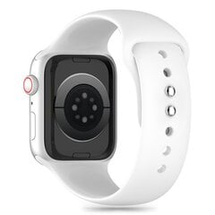 СИЛИКОНОВЫЕ ЧАСЫ APPLE WATCH 4 | 5 | 6 | 7 | 8 | 9 | SE (38 | 40 | 41 ММ) БЕЛЫЙ цена и информация | Аксессуары для смарт-часов и браслетов | 220.lv