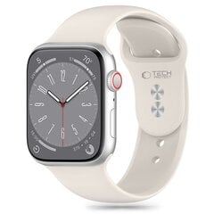 TECH-PROTECT SILIKONA APPLE WATCH 4 | 5 | 6 | 7 | 8 | 9 | SE (38 | 40 | 41 MM) STARLIGHT cena un informācija | Viedpulksteņu un viedo aproču aksesuāri | 220.lv