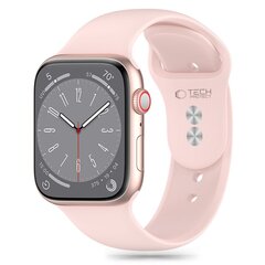 TECH-PROTECT SILIKONA APPLE WATCH 4 | 5 | 6 | 7 | 8 | 9 | SE (38 | 40 | 41 MM), GAIŠI ROZĀ KRĀSĀ cena un informācija | Viedpulksteņu un viedo aproču aksesuāri | 220.lv