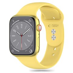 TECH-PROTECT SILIKONA APPLE WATCH 4 | 5 | 6 | 7 | 8 | 9 | SE | ULTRA 1 | 2 (42 | 44 | 45 | 49 MM) KANĀRIJKRĀSAS DZELTENS cena un informācija | Viedpulksteņu un viedo aproču aksesuāri | 220.lv