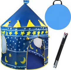 Детская палатка, синяя - Kruzzel цена и информация | Детские игровые домики | 220.lv