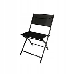 2× Садовый стул Kontrast черный металл цена и информация | Садовые стулья, кресла, пуфы | 220.lv