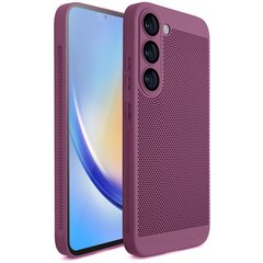 Moozy Samsung Galaxy S23 vāciņš ar ventilējošu dizainu VentiGuard Case, Violets cena un informācija | Telefonu vāciņi, maciņi | 220.lv