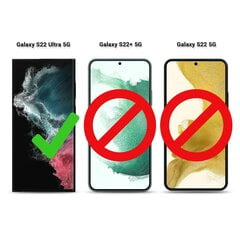 Moozy ElitePocket vāciņš Samsung Galaxy S22 Ultra 5G maciņš ar kartes turētāju, tumši pelēks cena un informācija | Telefonu vāciņi, maciņi | 220.lv