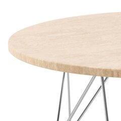 Kafijas galdiņš Actona Prunus, 80x46.4 cm, smilšu krāsas cena un informācija | Žurnālgaldiņi | 220.lv