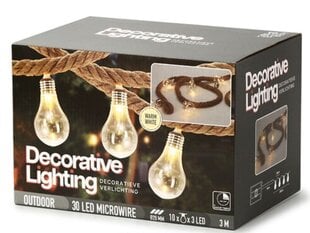 LED virtene RETRO ROPE WW-10 cena un informācija | Ziemassvētku lampiņas, LED virtenes | 220.lv