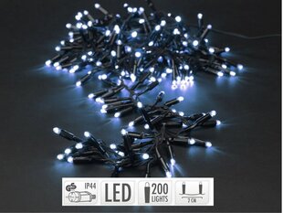 LED virtene BLACK CW-200 cena un informācija | Ziemassvētku lampiņas, LED virtenes | 220.lv