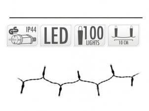 LED virtene BLACK WW-100 cena un informācija | Ziemassvētku lampiņas, LED virtenes | 220.lv