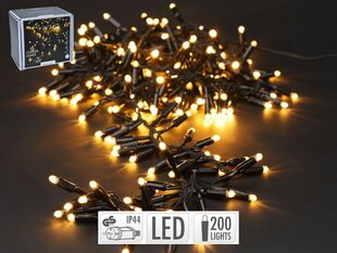 LED virtene BLACK WW-200 cena un informācija | Ziemassvētku lampiņas, LED virtenes | 220.lv