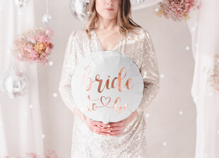 Folijas balons Bride to be, 45cm, balts cena un informācija | Baloni | 220.lv